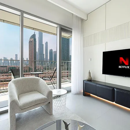 Full Burj Khalifa View - Opposite Dubai Mall Access - 8 Min Walk To Mall & Fountain - Luxury 2Br Exterior photo